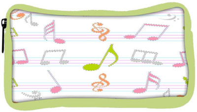

Snoogg Eco Friendly Canvas Music Alphabets Designer Student Pen Pencil Case Coin Purse Pouch Cosmetic Makeup Bag (GREEN) Pouch(Multicolor)