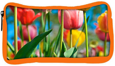 

Snoogg Eco Friendly Canvas Colorful Roses Designer Student Pen Pencil Case Coin Purse Pouch Cosmetic Makeup Bag (ORANGE) Pouch(Multicolor)
