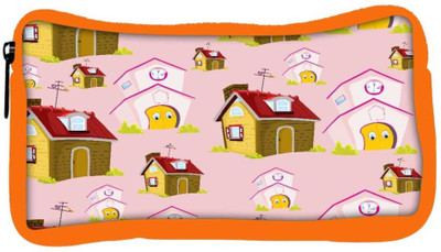 

Snoogg Eco Friendly Canvas Eyes Of House Designer Student Pen Pencil Case Coin Purse Pouch Cosmetic Makeup Bag (ORANGE) Pouch(Multicolor)