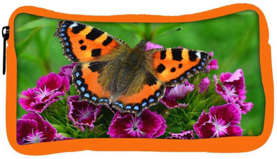 

Snoogg Eco Friendly Canvas Relaxing Butterfly Designer Student Pen Pencil Case Coin Purse Pouch Cosmetic Makeup Bag (ORANGE) Pouch(Multicolor)