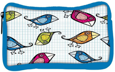

Snoogg Eco Friendly Canvas Colorful Birds Designer Student Pen Pencil Case Coin Purse Pouch Cosmetic Makeup Bag (BLUE) Pouch(Multicolor)