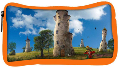 

Snoogg Eco Friendly Canvas Old Times House Designer Student Pen Pencil Case Coin Purse Pouch Cosmetic Makeup Bag (ORANGE) Pouch(Multicolor)