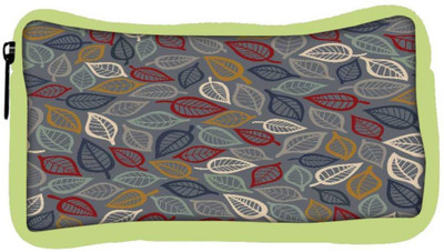 

Snoogg Eco Friendly Canvas Grey Pattern Leaves Designer Student Pen Pencil Case Coin Purse Pouch Cosmetic Makeup Bag (GREEN) Pouch(Multicolor)