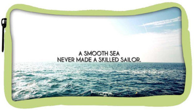 

Snoogg Eco Friendly Canvas Smooth Sea Designer Student Pen Pencil Case Coin Purse Pouch Cosmetic Makeup Bag (GREEN) Pouch(Multicolor)