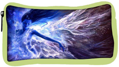 

Snoogg Eco Friendly Canvas Blue Fairy Fantasy Designer Student Pen Pencil Case Coin Purse Pouch Cosmetic Makeup Bag (GREEN) Pouch(Multicolor)