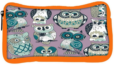 

Snoogg Eco Friendly Canvas Dull Owl Designer Student Pen Pencil Case Coin Purse Pouch Cosmetic Makeup Bag (ORANGE) Pouch(Multicolor)
