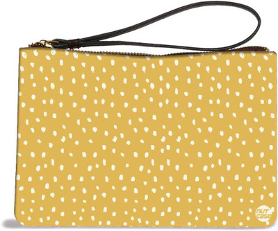 

Nutcase Yelow White Dots Pouch(Multicolor)
