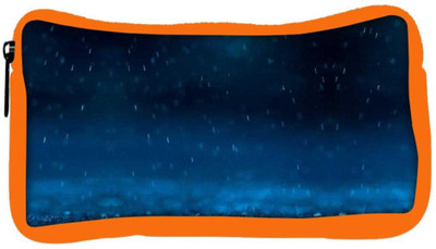 

Snoogg Eco Friendly Canvas Blue Rain Student Pen Pencil Case Coin Purse Pouch Cosmetic Makeup Bag (ORANGE) Pouch(Multicolor)