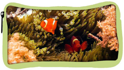 

Snoogg Eco Friendly Canvas Red And Orange Fish Designer Student Pen Pencil Case Coin Purse Pouch Cosmetic Makeup Bag (GREEN) Pouch(Multicolor)