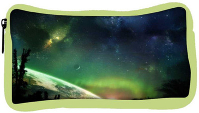 

Snoogg Eco Friendly Canvas Viewing Galaxy And Stars Designer Student Pen Pencil Case Coin Purse Pouch Cosmetic Makeup Bag (GREEN) Pouch(Multicolor)