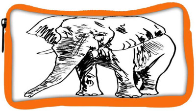

Snoogg Eco Friendly Canvas Sketch Of Elephant Vector Illustration Student Pen Pencil Case Coin Purse Pouch Cosmetic Makeup Bag (ORANGE) Pouch(Multicolor)