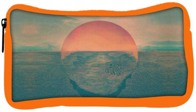 

Snoogg Eco Friendly Canvas Sunset Illustration Student Pen Pencil Case Coin Purse Pouch Cosmetic Makeup Bag (ORANGE) Pouch(Multicolor)