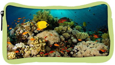 

Snoogg Eco Friendly Canvas Inside Water Designer Student Pen Pencil Case Coin Purse Pouch Cosmetic Makeup Bag (GREEN) Pouch(Multicolor)