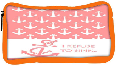 

Snoogg Eco Friendly Canvas I Refuse To Sink Pink Student Pen Pencil Case Coin Purse Pouch Cosmetic Makeup Bag (ORANGE) Pouch(Multicolor)