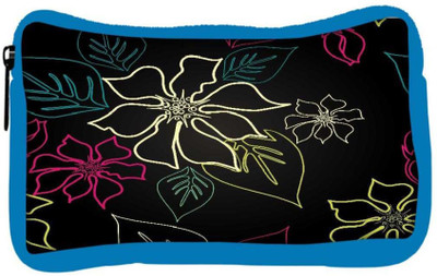 

Snoogg Eco Friendly Canvas Floral Sketch Designer Student Pen Pencil Case Coin Purse Pouch Cosmetic Makeup Bag (BLUE) Pouch(Multicolor)