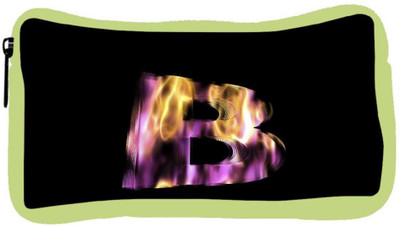 

Snoogg Eco Friendly Canvas Flaming 3D Letter Student Pen Pencil Case Coin Purse Pouch Cosmetic Makeup Bag (GREEN) Pouch(Multicolor)