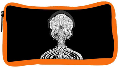 

Snoogg Eco Friendly Canvas Profet Designer Student Pen Pencil Case Coin Purse Pouch Cosmetic Makeup Bag (ORANGE) Pouch(Multicolor)