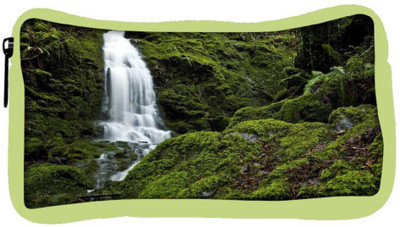 

Snoogg Eco Friendly Canvas Big Waterfall Designer Student Pen Pencil Case Coin Purse Pouch Cosmetic Makeup Bag (GREEN) Pouch(Multicolor)