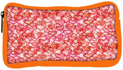 

Snoogg Eco Friendly Canvas Multiple Red Hearts Designer Student Pen Pencil Case Coin Purse Pouch Cosmetic Makeup Bag (ORANGE) Pouch(Multicolor)