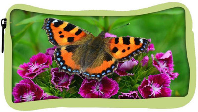 

Snoogg Eco Friendly Canvas Relaxing Butterfly Designer Student Pen Pencil Case Coin Purse Pouch Cosmetic Makeup Bag (GREEN) Pouch(Multicolor)