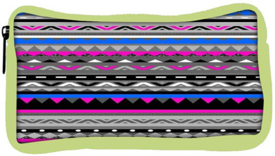 

Snoogg Eco Friendly Canvas Aztec Digital Pattern Student Pen Pencil Case Coin Purse Pouch Cosmetic Makeup Bag (GREEN) Pouch(Multicolor)