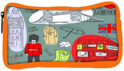 

Snoogg Eco Friendly Canvas London Doodles Student Pen Pencil Case Coin Purse Pouch Cosmetic Makeup Bag (ORANGE) Pouch(Multicolor)