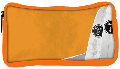

Snoogg Eco Friendly Canvas Sleep And Surf Designer Student Pen Pencil Case Coin Purse Pouch Cosmetic Makeup Bag (ORANGE) Pouch(Multicolor)