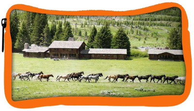 

Snoogg Eco Friendly Canvas Colorful Horses Designer Student Pen Pencil Case Coin Purse Pouch Cosmetic Makeup Bag (ORANGE) Pouch(Multicolor)