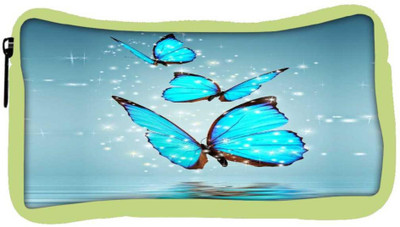 

Snoogg Eco Friendly Canvas Blue Butterfly Digital Student Pen Pencil Case Coin Purse Pouch Cosmetic Makeup Bag (GREEN) Pouch(Multicolor)