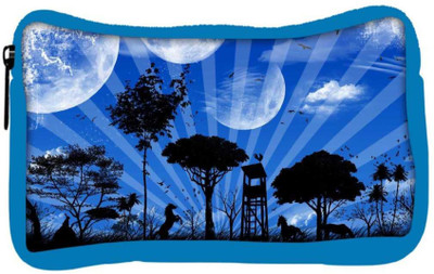 

Snoogg Eco Friendly Canvas Abstract Blue Nature Designer Student Pen Pencil Case Coin Purse Pouch Cosmetic Makeup Bag (BLUE) Pouch(Multicolor)