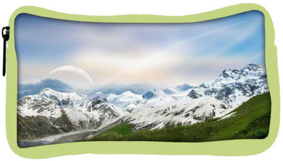 

Snoogg Eco Friendly Canvas Snow Mountain Designer Student Pen Pencil Case Coin Purse Pouch Cosmetic Makeup Bag (GREEN) Pouch(Multicolor)