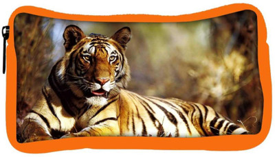 

Snoogg Eco Friendly Canvas Croaching Tiger Designer Student Pen Pencil Case Coin Purse Pouch Cosmetic Makeup Bag (ORANGE) Pouch(Multicolor)