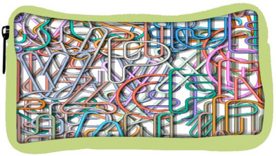 

Snoogg Eco Friendly Canvas Colorful Aphlabets Designer Student Pen Pencil Case Coin Purse Pouch Cosmetic Makeup Bag (GREEN) Pouch(Multicolor)