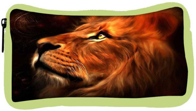

Snoogg Eco Friendly Canvas Lion Hearted Student Pen Pencil Case Coin Purse Pouch Cosmetic Makeup Bag (GREEN) Pouch(Multicolor)