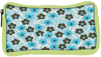 

Snoogg Eco Friendly Canvas Floral Blue Pattern Designer Student Pen Pencil Case Coin Purse Pouch Cosmetic Makeup Bag (GREEN) Pouch(Multicolor)