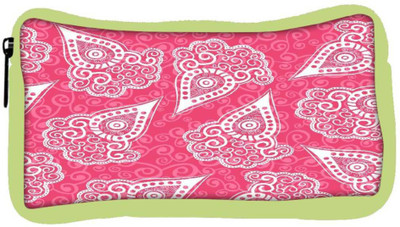 

Snoogg Eco Friendly Canvas Pink Pattern Designer Student Pen Pencil Case Coin Purse Pouch Cosmetic Makeup Bag (GREEN) Pouch(Multicolor)