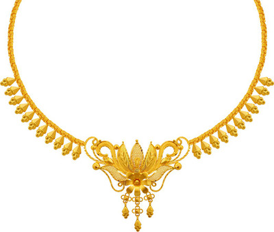 11 OFF on PC Chandra Jewellers L 24893 Choker Yellow Gold