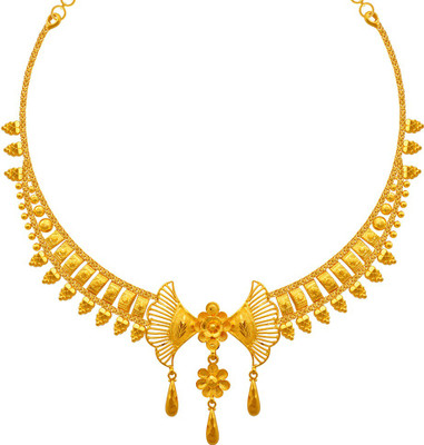 Choker necklace gold sales pc chandra jewellers