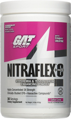 

GAT Nitraflex+C Nutrition Drink(420 g, COTTON CANDY Flavored)