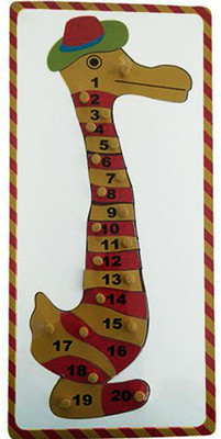 

HickoryDickoryBox 1 to 20 Duck Wooden Puzzle(1 Pieces)