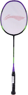 

Li-Ning US-905 Ultra Strong High-Tension Graphite Badminton Racquet Black, Purple Strung Badminton Racquet(S2, 85 g)