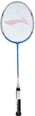 LI-NING US-900 Ultra Strong High-Tension Graphite Silver, Blue Strung Badminton Racquet