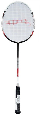

Li-Ning US-909 Ultra Strong High-Tension Graphite Badminton Racquet Black, White Strung Badminton Racquet(S2, 85 g)