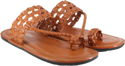 

LeatherKraft Men Tan Sandals