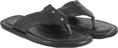 

LeatherKraft Men Black Sandals