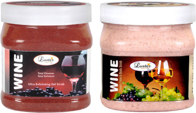 

Luster WINE GEL SCRUB + WINE CREAM SCRUB Scrub(1000 ml)