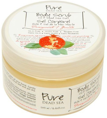 

Pure Dead Sea Pomegranate Organic Body Scrub with Dead Sea Minerals & Herbs for Women Scrub(250 ml)