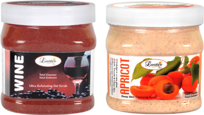 

Luster WINE GEL SCRUB + APRICOT GEL SCRUB Scrub(1000 ml)