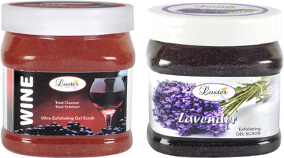 

Luster WINE GEL SCRUB + lAVENDER GEL SCRUB Scrub(1000 ml)