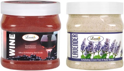 

Luster Wine Gel Scrub + Lavender Cream Scrub(1000 ml)